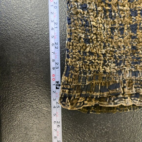 Coldwater Creek Womens Velvet Sheer Textured Button-Up Shirt Jacket L - Picture 9 of 9